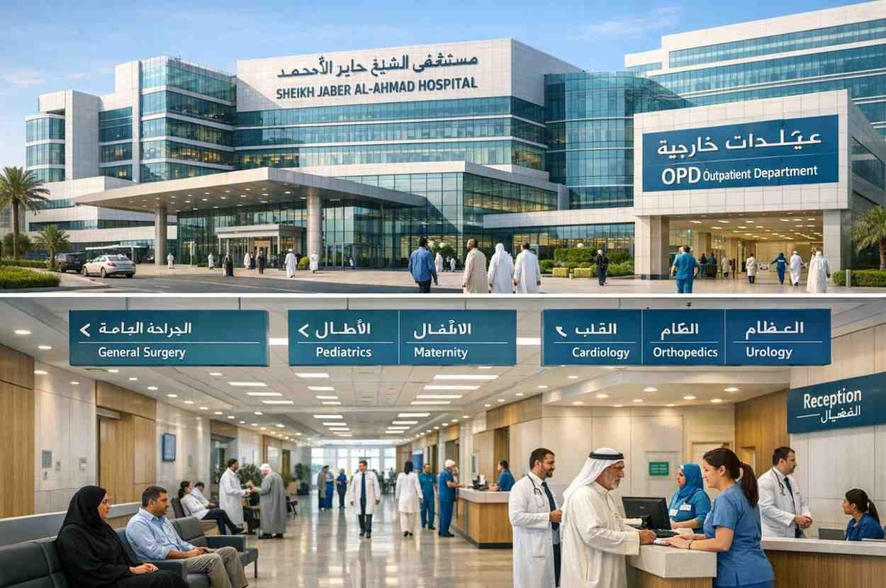 Sheikh Jaber Hospital OPD Timings Today: Full 2026 Schedule